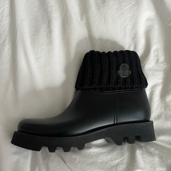 Moncler Ginette Knit Rain Boots - Picture 4 of 5